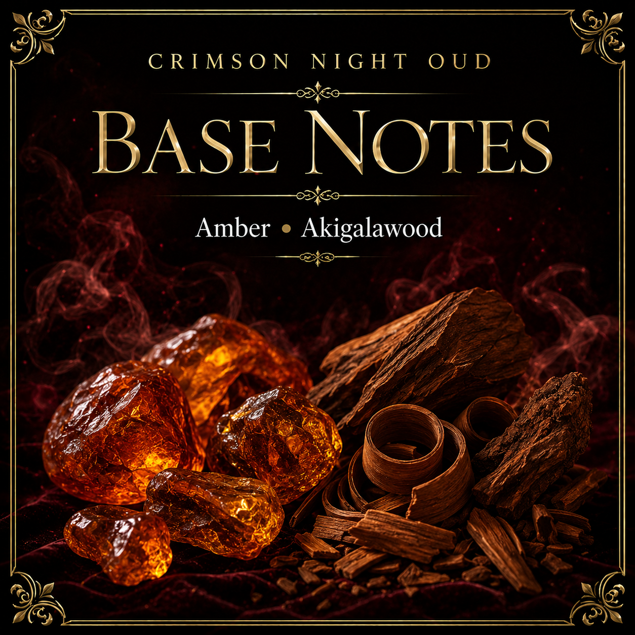 Base Notes in Crimson Night Oud