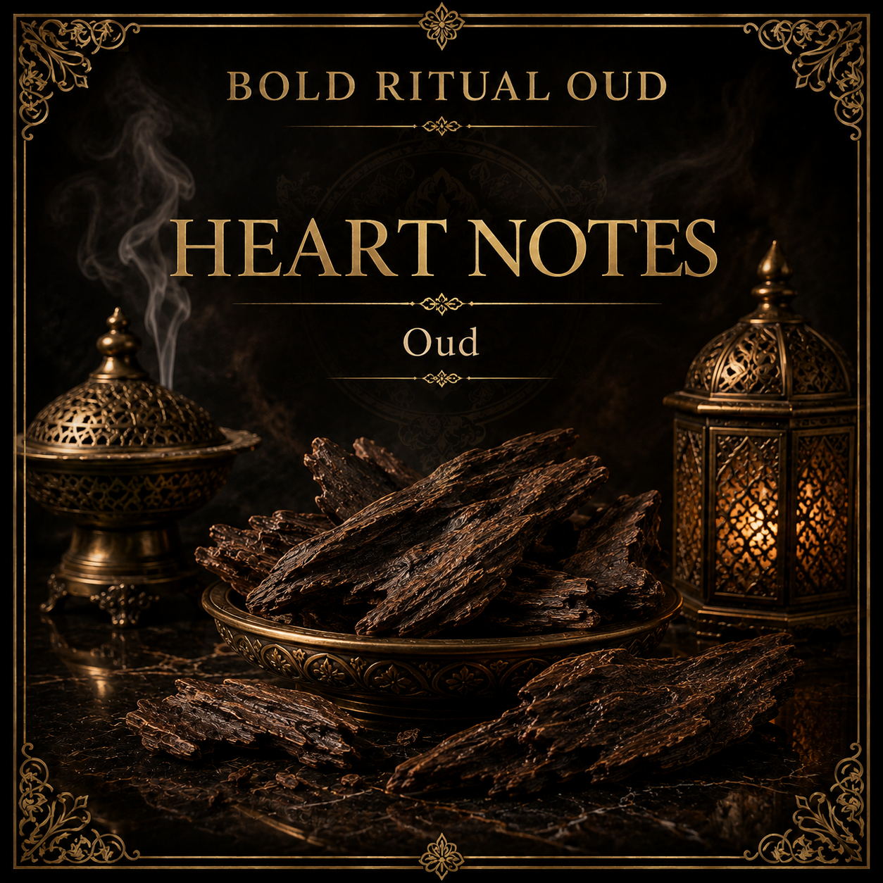 Oud heart note in Bold Ritual Oud