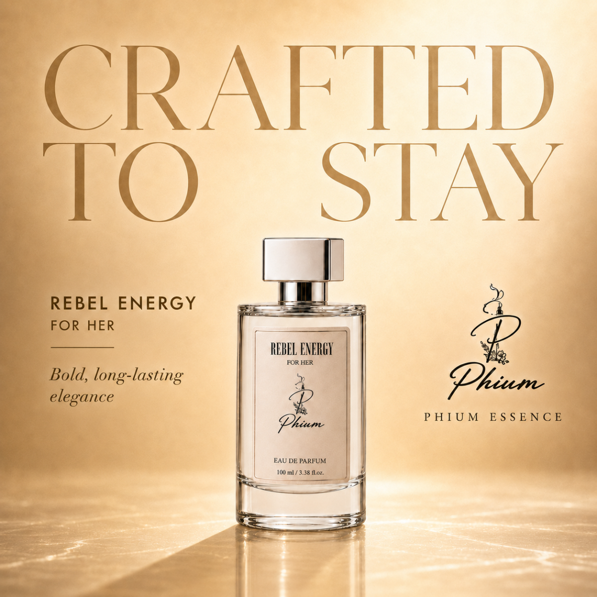 Rebel Energy Eau de Parfum with bold long-lasting elegance