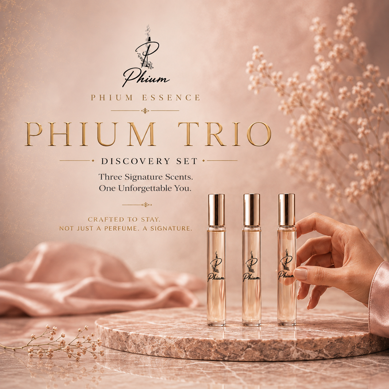 PHIUM Trio perfume discovery set